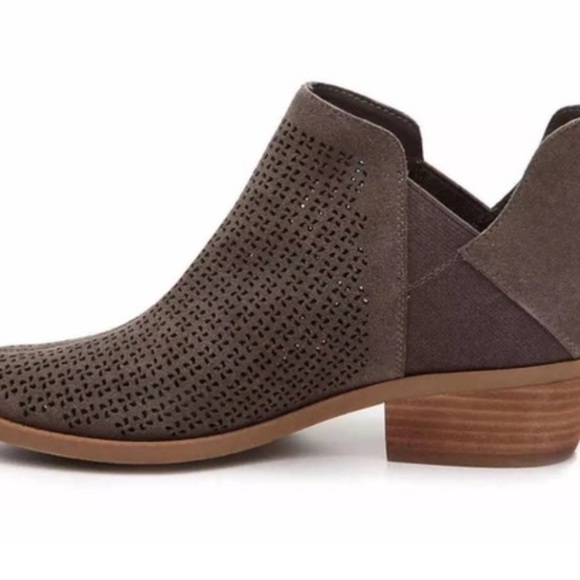 Vince Camuto Perforated Brown Celena Ankle Booties - Picture 4 of 4